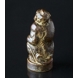 Monkey, sitting, 22cm, Royal Copenhagen Stoneware figurine No. 21633