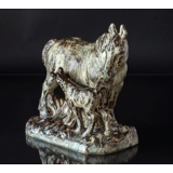 Mare with foal,  Royal Copenhagen Stoneware figurine No. 21727