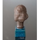 Stoneware, Royal Copenhagen no. 21816, Woman Bust, Lady figurine Nana. Designed by Johannes Hedegaard,