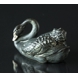 Swan, black, Royal Copenhagen bird figurine no. 22663