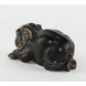 Elephant kneeling down, Royal Copenhagen stoneware figurine no. 22714