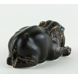 Elephant kneeling down, Royal Copenhagen stoneware figurine no. 22714