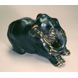 Large Elephant kneeling down, Royal Copenhagen stoneware figurine no. 22715