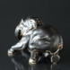 Elephant kneeling down, Royal Copenhagen stoneware figurine no. 22717
