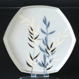Faience dish with plant motif by Ivan Weiss, Royal Copenhagen No.  22781