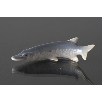 Pike, Royal Copenhagen fish figurine no. 2427