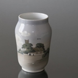 Vase with Landscape with church, Bing & Grondahl No. 2453-108