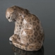 Panther schaut auf seinem Schwanz, Royal Copenhagen Figur Nr. 2555