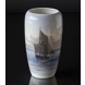 Vase med seascape and sailboat, Royal Copenhagen no. 2569-1049