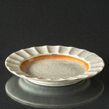 Bowl crackled with orange edge, Royal Copenhagen no. 259-4022
