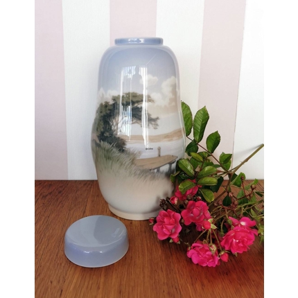 Vase/krukke med bådebro, Royal Copenhagen nr. 2593-871