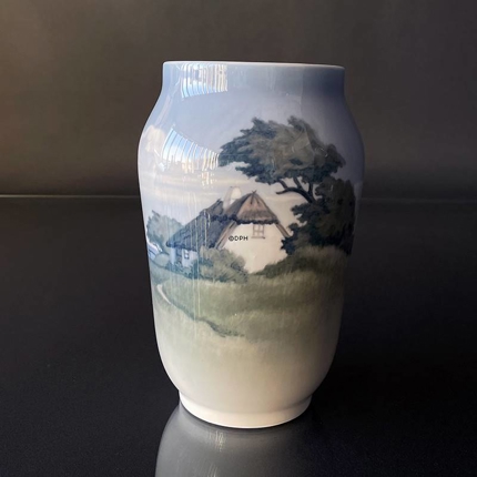 Vase with scenery, Royal Copenhagen No. 2600-1217