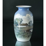 Vase with scenery, Royal Copenhagen No. 2751-2983