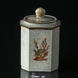 Lidded bowl crackled, 13cm, Royal Copnehagen No. 28-2575