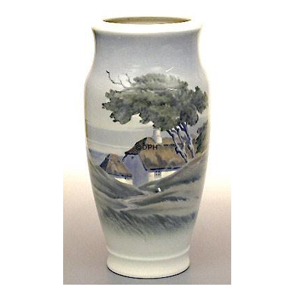 Vase mit Landschaft, Royal Copenhagen Nr. 2857-131