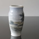 Vase mit Landschaft und Häuschen, Royal Copenhagen Nr. 2873-2040
