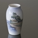 Vase mit Strand und kleines Häuschen, Royal Copenhagen Nr. 2887-88-A