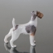Rauhaariger Terrier stehend, Royal Copenhagen Hundefigur Nr. 2967