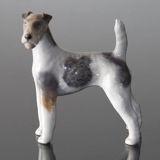 Ruhåret terrier 12cm, Royal Copenhagen hunde figur nr. 3165