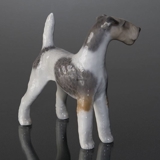 Wirehaired terrier 12cm, Royal Copenhagen dog figurine No. 3165