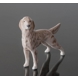 Irish Setter stadning attentively, Royal Copenhagen dog figurine No. 3252