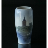 Vase mit dem Ganseturm in Vordingborg, Royal Copenhagen Nr. 3367