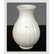 White fluted vase, produceret by Royal Copenhagen no. 3487