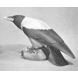 Crow, Royal Copenhagen bird figurine no. 365, Crow with frog