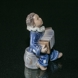 Child with Accordion, Merry tunes being played, Royal Copenhagen figurine No. 3667