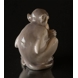 Paar umarmende Affen, Affe Figur, sitzend, Royal Copenhagen Nr. 415