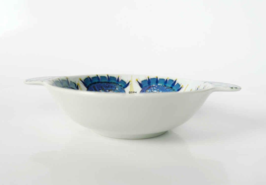 Fayenceschale mit Henkeln signiert MJ, Royal Copenhagen Nr. 420-3122