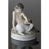 Faun with rabbit, Royal Copenhagen figurine No. 439