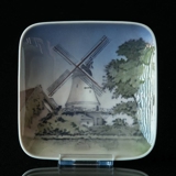 Bowl with windmill near Vejle, Royal Copenhagen No. 4414