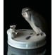 Plateau with Owl and 3 white mice, Royal Copenhagen figurine no. 450