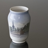 Vase with The Copenhagen Stock Exchange, Royal Copenhagen No. 4565