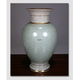 Krakkeleret grøn vase, Royal Copenhagen nr. 457-3059