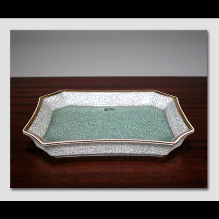 Green bowl craquele, Royal Copenhagen No. 457-3391