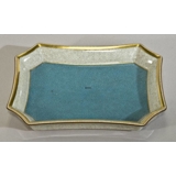 Turquoise bowl craquele, Royal Copenhagen No. 460-3391