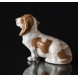 Basset hound, Royal Copenhagen hunde figur nr. 4616