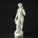Helena, nacktes Mädchen mit Spiegel, Royal Copenhagen Figur Nr. 4639 Blanc de Chine / weiß