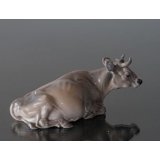 Jersey Cow lying down, Royal Copenhagen figurine No. 4683