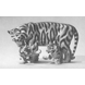 Tiger med unger, Royal Copenhagen figur nr. 4687