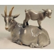Goat with Kid, Royal Copenhagen figurine No. 4744