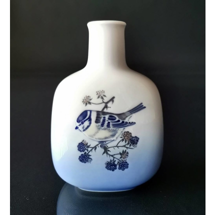 Vase med blåmejse, Royal Copenhagen nr. 4880