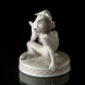 Faun med ged, Royal Copenhagen figur - Meget Gammel nr. 498