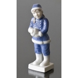 Girl with snowball, Royal Copenhagen figurine No. 5656