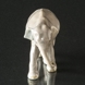 Stehender Elefant, Little Royal Copenhagen Figur Nr. 599 (1894-1922) nach Gehör REPARIERT