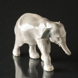 Stehender Elefant, Little Royal Copenhagen Figur Nr. 599 (1894-1922) nach Gehör REPARIERT