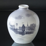 Unika Vase mit Gammel Strand bei Slotsholmen von Harald Henriksen, Royal Copenhagen