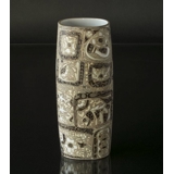 Baca Rustic Faience oval vase 29cm, designed by Nils Thorssen, Royal Copenhagen No. 719-3116